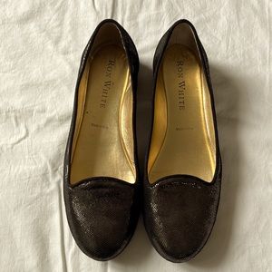 Ron White loafers (black and gold)